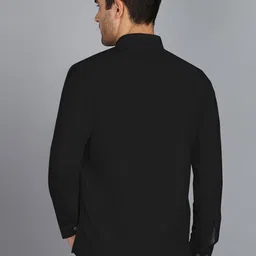 YASA CREATION Men Solid Spread Collar Shirt image 3