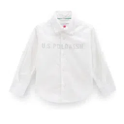 U.S. Polo Assn. Kids White Printed Full Sleeves Shirt-picture-41
