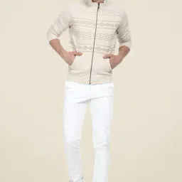 Basics Beige Printed Jacket-image-21