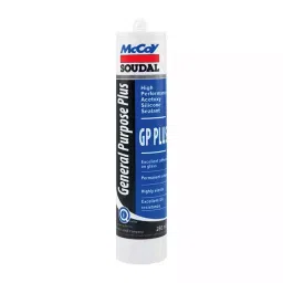 Soudal 280 ml White GP Plus Silicone Sealant, FG0009 (Pack of 6 Pcs) image 1