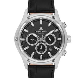 Daniel Klein Men Textured Dial & Leather Straps Analogue Automatic Watch DK.1.14056-1_N-picture-37