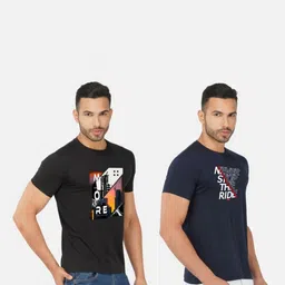 GLOBAL NOMAD Men 2 Printed Bio Finish T-shirt image 4