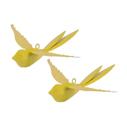 Living With Elan 2-Pcs Yellow Bird Shaped Hangings Wall Decor-image-6