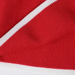 Kookie Kids Full Sleeves Winter Frock -Red image 4