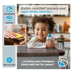 NeonateCare Baby Helmet for head protection (blue owl helmet) and 10 pcs corner guards ( color and design may vary) image 5