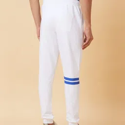 Being Human White Regular Fit Joggers image 2