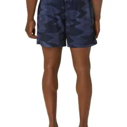 Asics Dark Blue Regular Fit Printed Sports Shorts image 2
