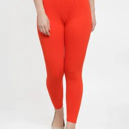 Gracit Black & Orange Mid Rise Leggings - Pack Of 2 image 4