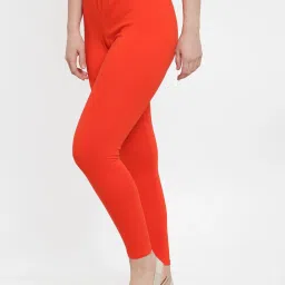 Gracit Black & Orange Mid Rise Leggings - Pack Of 2 image 5