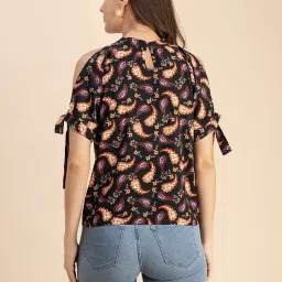 Moomaya Black Printed Top image 2