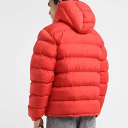 Levi's Red Regular Fit Quilted Hooded Jacket image 2