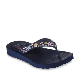 Skechers Women's MEDITATION Navy Casual Flip Flops image 2