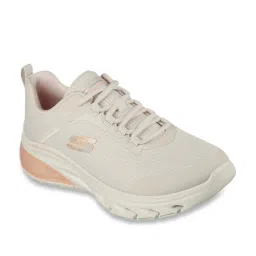 Skechers Women's GLIDE-STEP FLEX AIR Natural Coral Casual Sneakers image 2