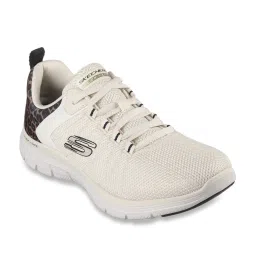 Skechers Women's FLEX APPEAL 4.0-WILD BALLAD Natural Black Casual Sneakers image 2