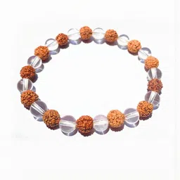 Apnisanskriti Rudrakasha Sphatik Stone Bracelet-picture-16