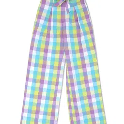 United Colors of Benetton Kids Multicolor Checks Trousers image 1