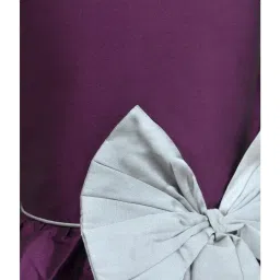 A.T.U.N. Wine & Silver Solid Dress image 3