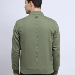 Lee Olive Regular Fit Mandarin Collar Jacket image 2