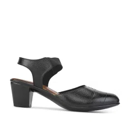 Pelle Albero Women's Black Ankle Strap Sandals image 2