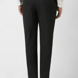 Van Heusen Black Slim Fit Checks Trousers image 2