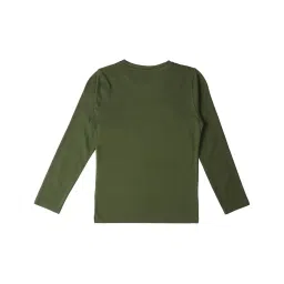 Allen Solly Junior Green Printed Full Sleeves T-Shirt image 2
