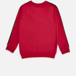 Pantaloons Junior Dark Pink Printed Full Sleeves Sweatshirt image 2