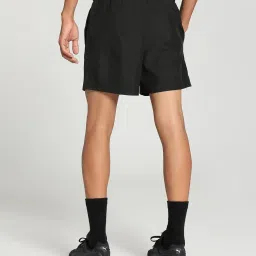 Puma Essentials Black Regular Fit Logo Printed Sports Shorts image 2