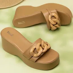 Inc.5 Women's Beige Casual Wedges-picture-46