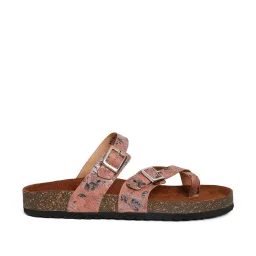 Mozafia Women's Peach Toe Ring Sandals image 2