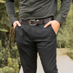 Kara Brown Leather Waist Belt for Men image 2