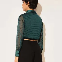 Only Green Polka Dot Shirt image 2