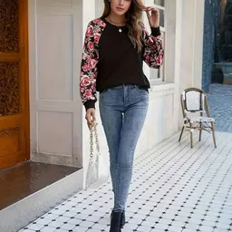 Mast & Harbour Women Floral Print Sweatshirt-picture-26