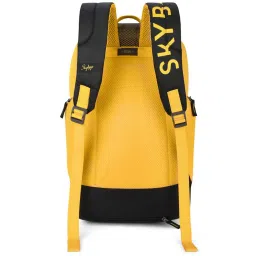 Skybags Grad Pro 03 Yellow Polyester Printed Laptop Backpack - 25 Ltrs image 2