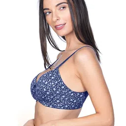 Amante Blue Non Wired Padded T-Shirt Bra image 3
