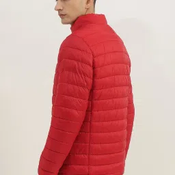 United Colors of Benetton Red Regular fit Solid Puffer Jackets image 2