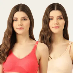 Lady Lyka Multicolor Non Wired Non Padded T-Shirt Bra (Pack Of 2) image 1