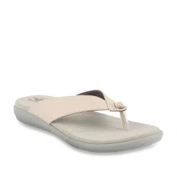 MediFeet Women's Standard Cream Thong Sandals image 2