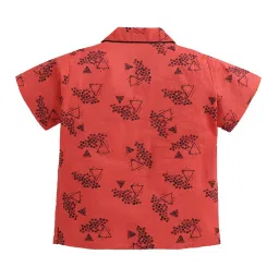 The Magic Wand Kids Peach Printed Shirt with Pyjamas image 5