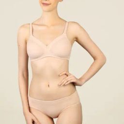 Triumph Beige Solid Seamless Bra-picture-16