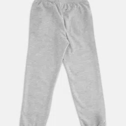 Pantaloons Junior Grey Melange Graphic Print Trackpants image 2