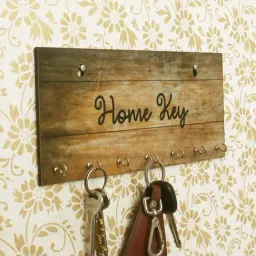 eCraftIndia Home Key Theme Wooden Key Holder with 7 Hooks-image-62
