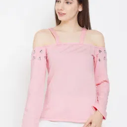 Belle Fille Pink Embellished Sweatshirt-picture-21