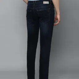 Louis Philippe Jeans Navy Cotton Slim Fit Jeans image 2