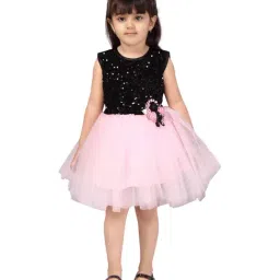Aarika Kids Pink Embellished Frock-image-22