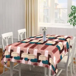 Klotthe Printed Multicolor 300 TC Cotton Rectangle 6-Seater Table Cover-picture-11