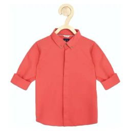 allen solly junior Allen Solly Boys Boys Red Regular Fit Shirt-picture-14
