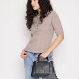 Guess Black Espoir Satchel-image-23