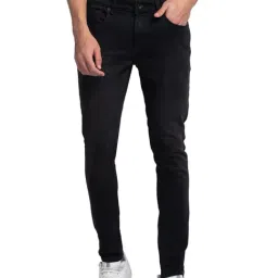 Spykar Black Cotton Slim Fit Jeans-picture-37