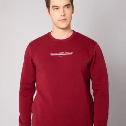 Cantabil Maroon Regular Fit Sweatshirt-image-43