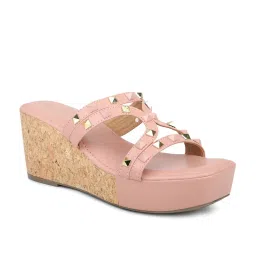 Inc.5 Women's Peach Casual Wedges image 2